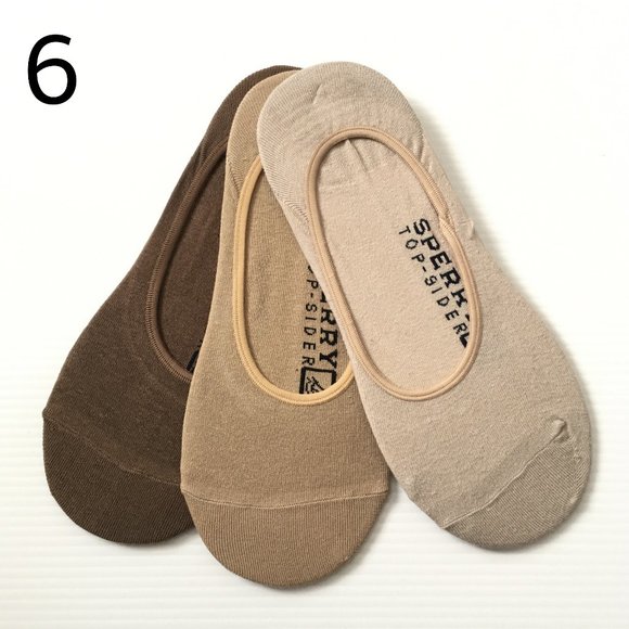 3 PAIRS Sperry Men's No Show Liner One Size - Picture 4 of 5